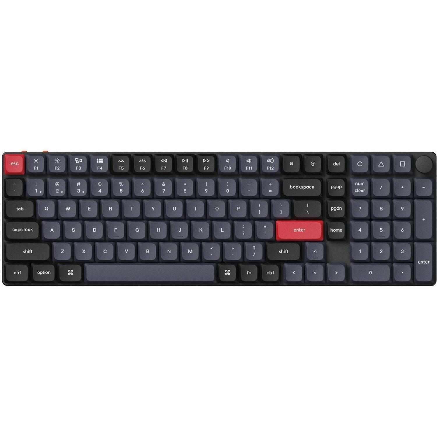 Клавиатура Keychron K17 Pro 103Key, Gateron MX 2.0 Brown, WL/BT/USB-A, QMK, Hot-swap, RGB, White (K17P-H3-UA) фото 