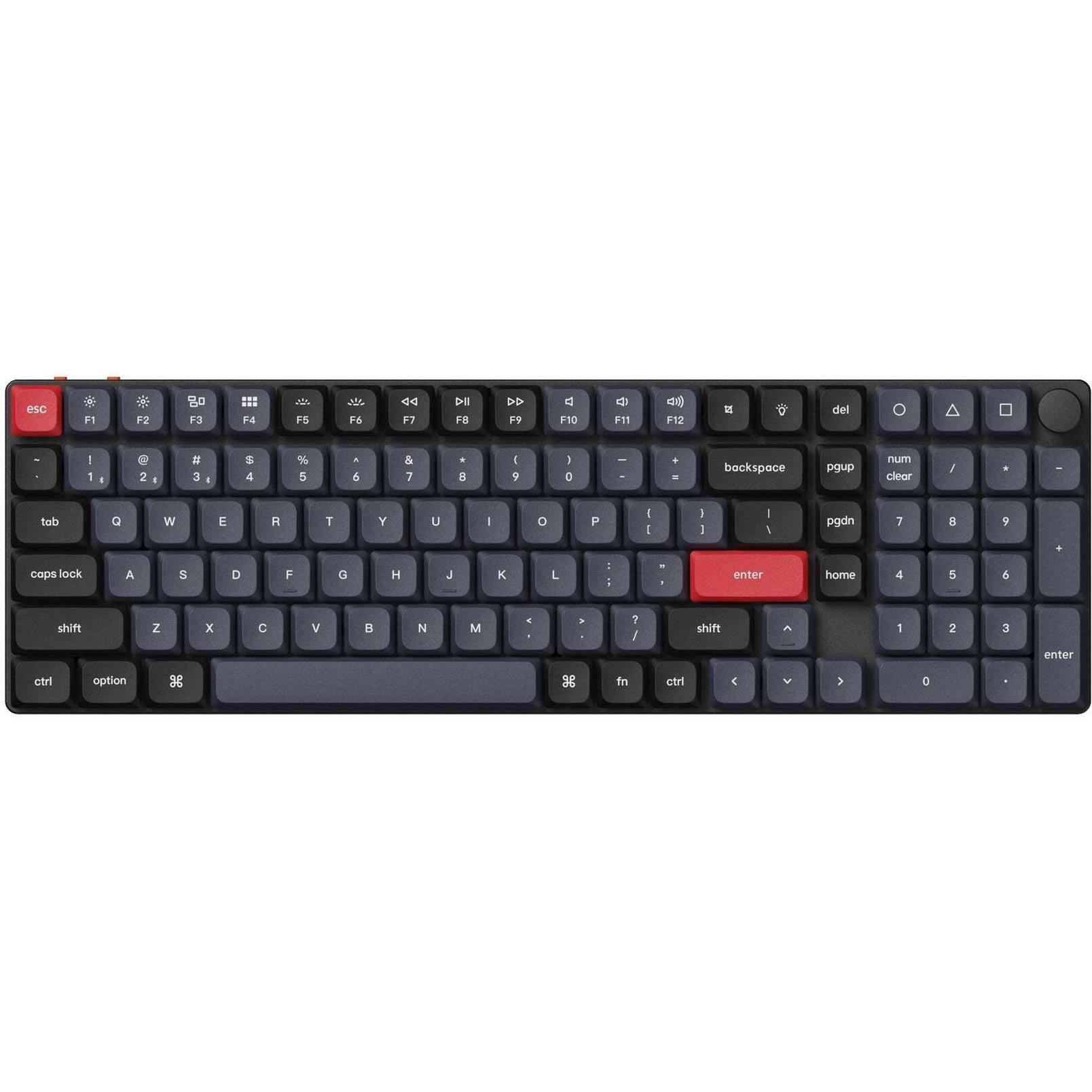Клавиатура Keychron K17 Pro 103Key, Gateron MX 2.0 Red, WL/BT/USB-A, QMK, Hot-swap, RGB, White (K17P-H1-UA) фото 1
