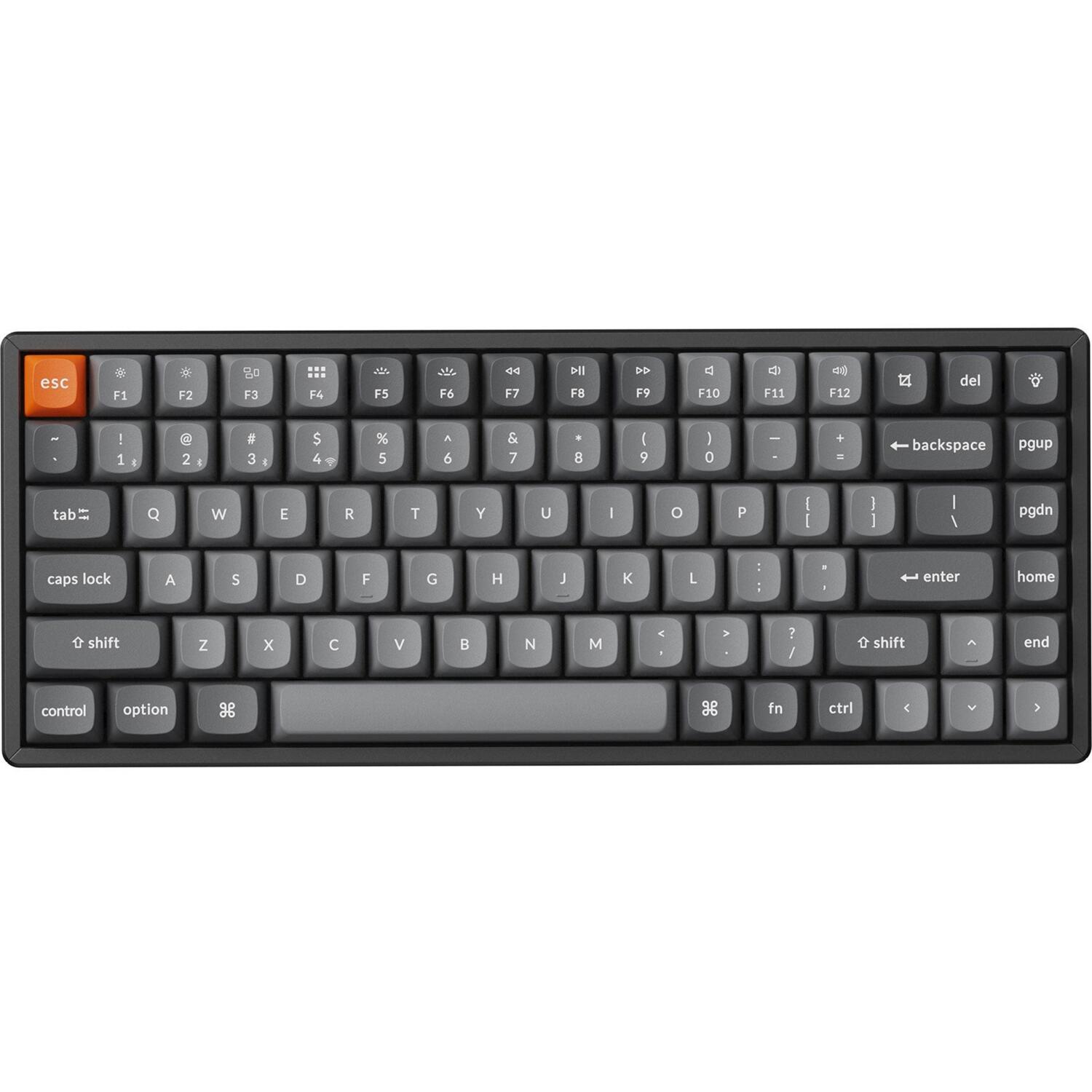 Клавиатура Keychron K2 Max 84Key, Keychron Super Banana, WL/BT/USB-A, Hot-Swap, QMK, EN/UKR, RGB, Black (K2M-J4-UA) фото