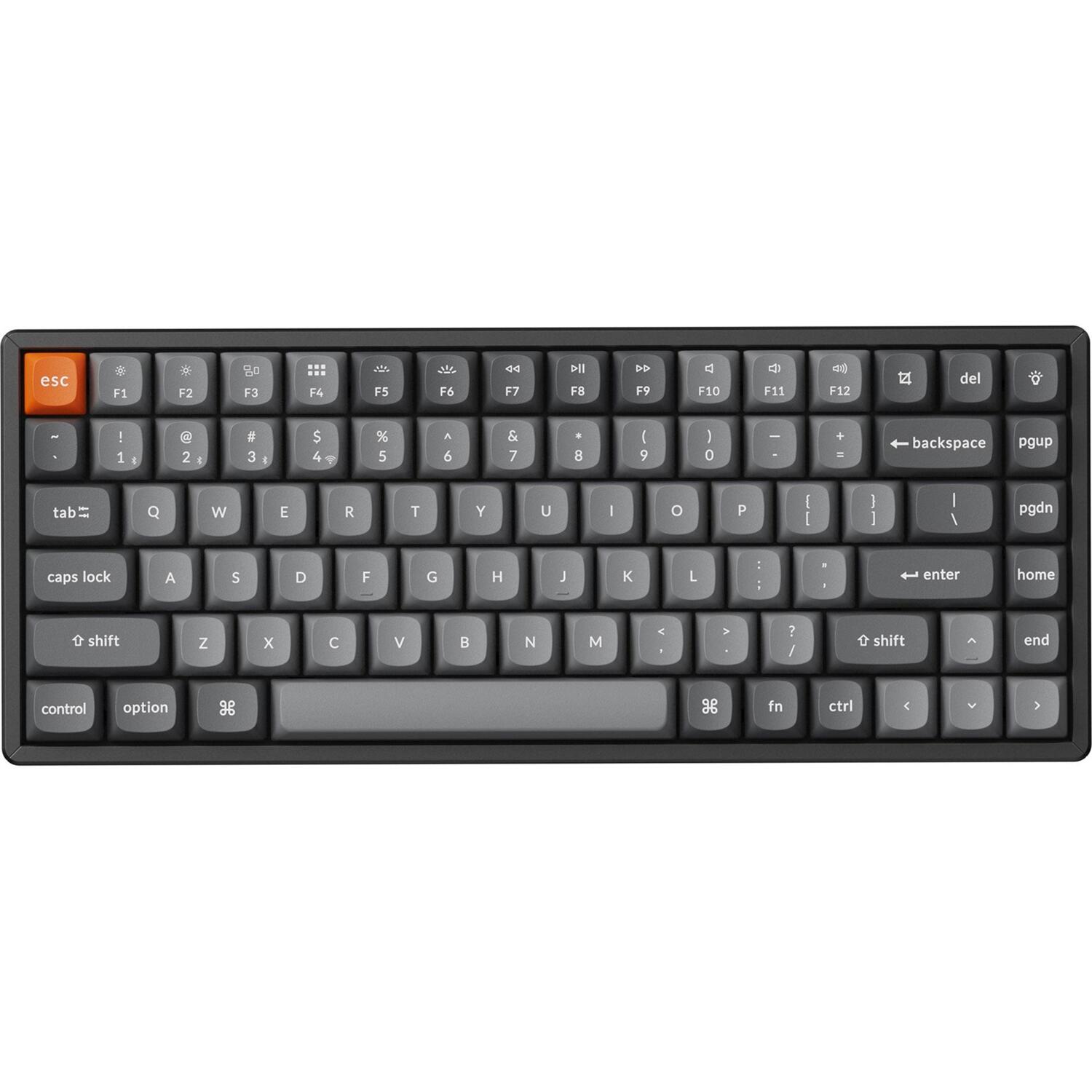 Клавиатура Keychron K2 Max 84Key, Keychron Super Brown, WL/BT/USB-A, QMK, EN/UKR, RGB, Black (K2M-C3-UA) фото