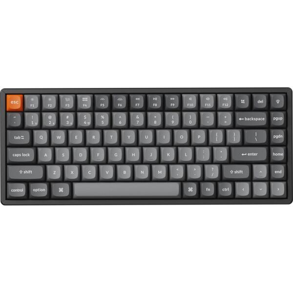 Акція на Клавиатура Keychron K2 Max 84Key, Keychron Super Brown, WL/BT/USB-A, QMK, EN/UKR, RGB, Black (K2M-C3-UA) від MOYO