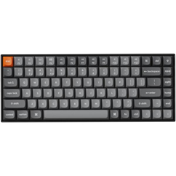 

Клавиатура Keychron K2 Max 84Key, Keychron Super Brown, WL/BT/USB-A, QMK, EN/UKR, White Led, Black (K2M-A3-UA)