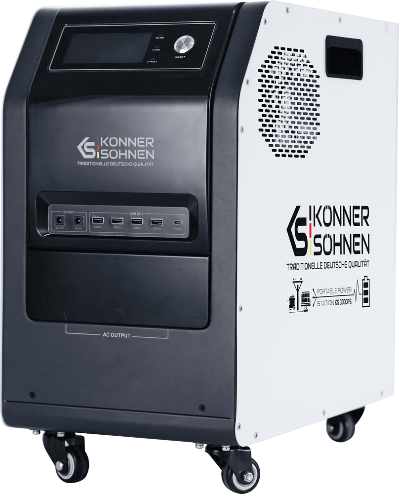 Портативная электростанция Konner&Sohnen KS 3000PS, 3000Вт (KS3000PS) фото 1