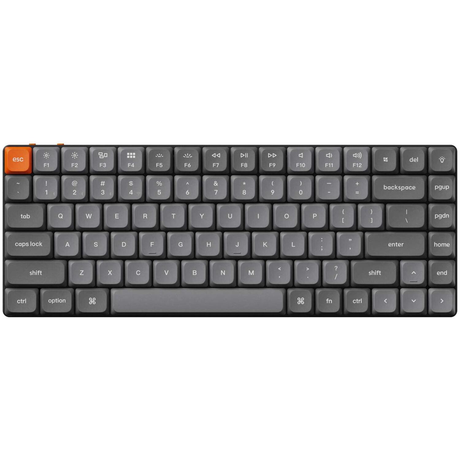 Клавиатура Keychron K3 Max 84Key, Gateron MX 2.0 Red, WL/BT/USB-A, QMK, EN/UKR, RGB, Black (K3M-B1-UA) фото 