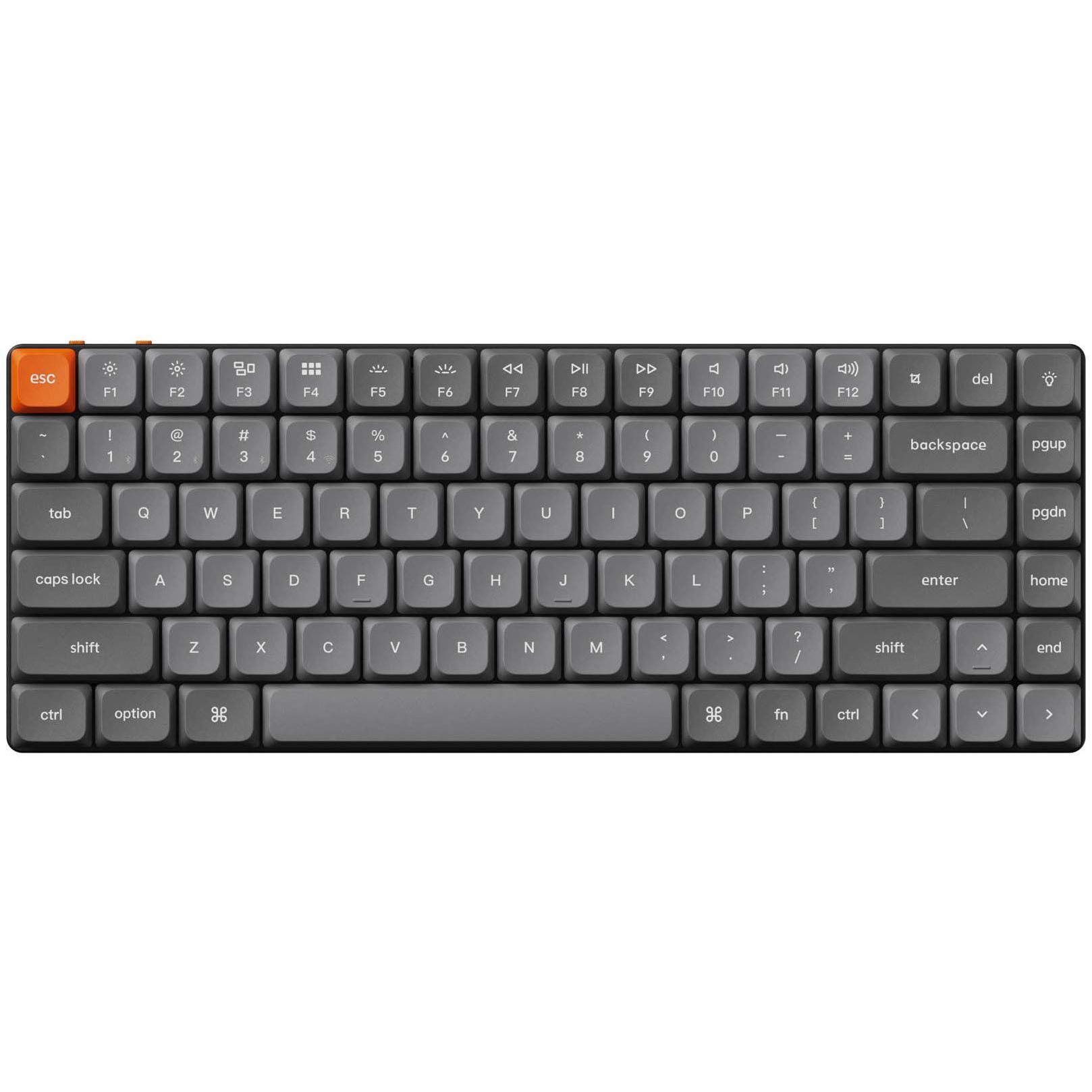 Клавиатура Keychron K3 Max 84Key, Gateron MX 2.0 Red, WL/BT/USB-A, QMK, EN/UKR, RGB, Black (K3M-B1-UA) фото 1