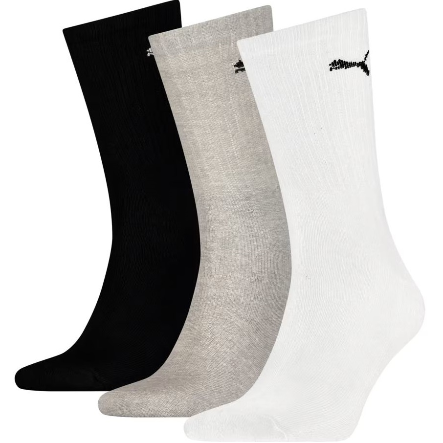 Набір шкарпеток Puma Crew Sock 3P 880355-10 35-38 чорні/сірі/біліфото1