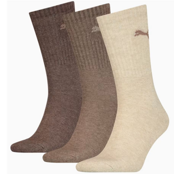 

Набор носков Puma Crew Sock 3P 880355-27 35-38 коричневые/молочные