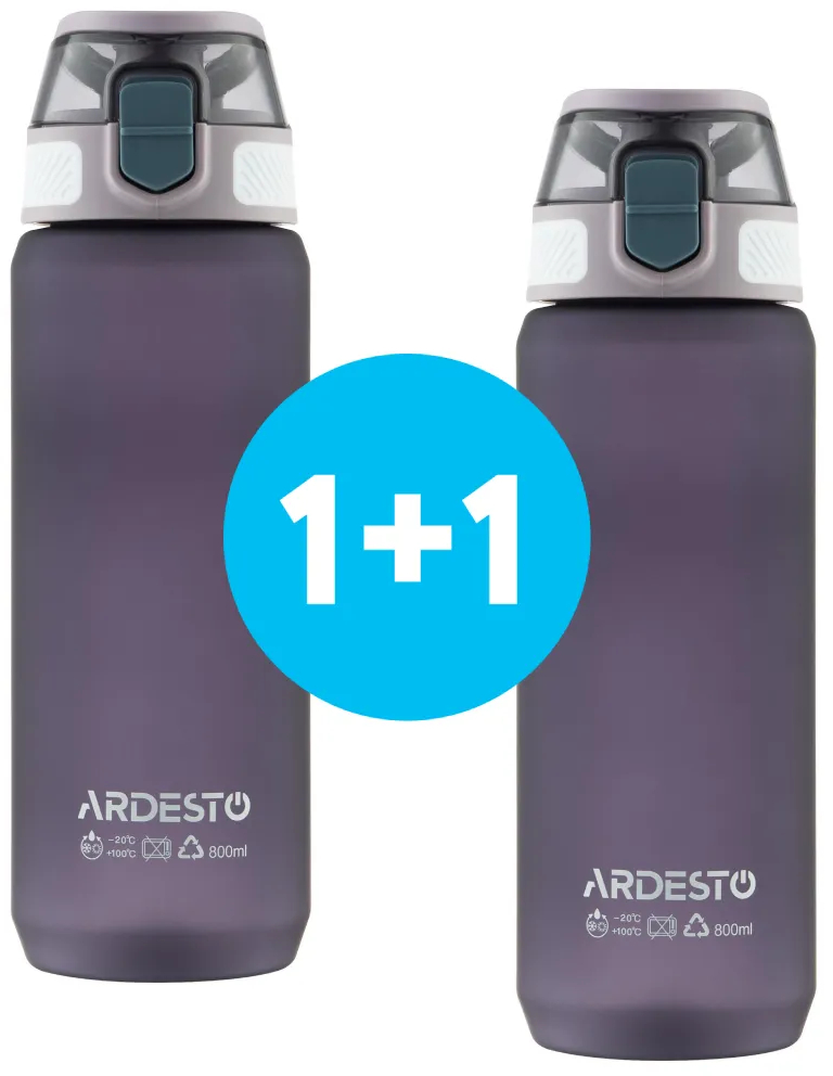 Пляшка для води ARDESTO Matte 800мл, фіолетовий (AR2281MG) фото1
