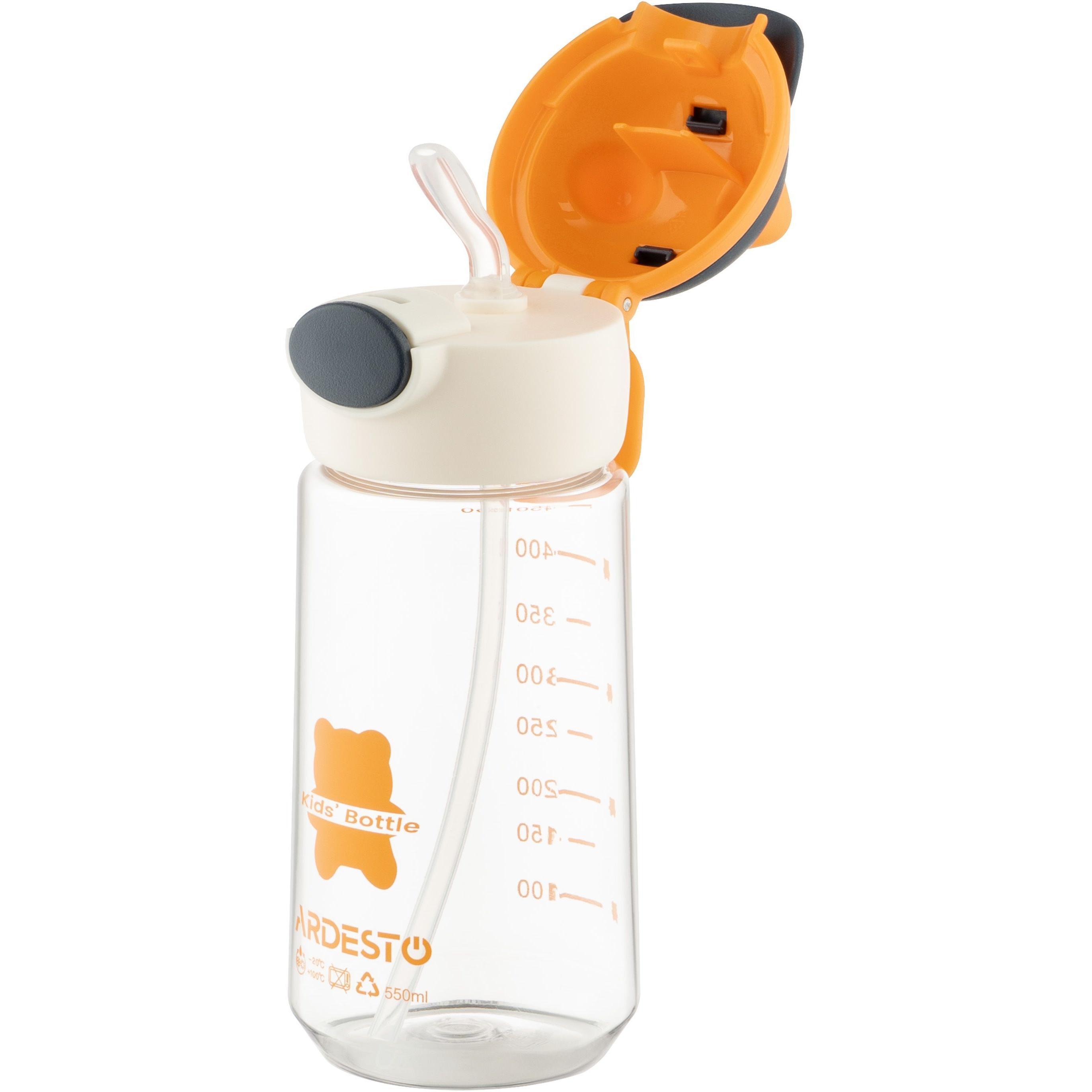 Бутылка для воды Ardesto Bear, 550мл, оранжевый (AR2255BO) фото 1