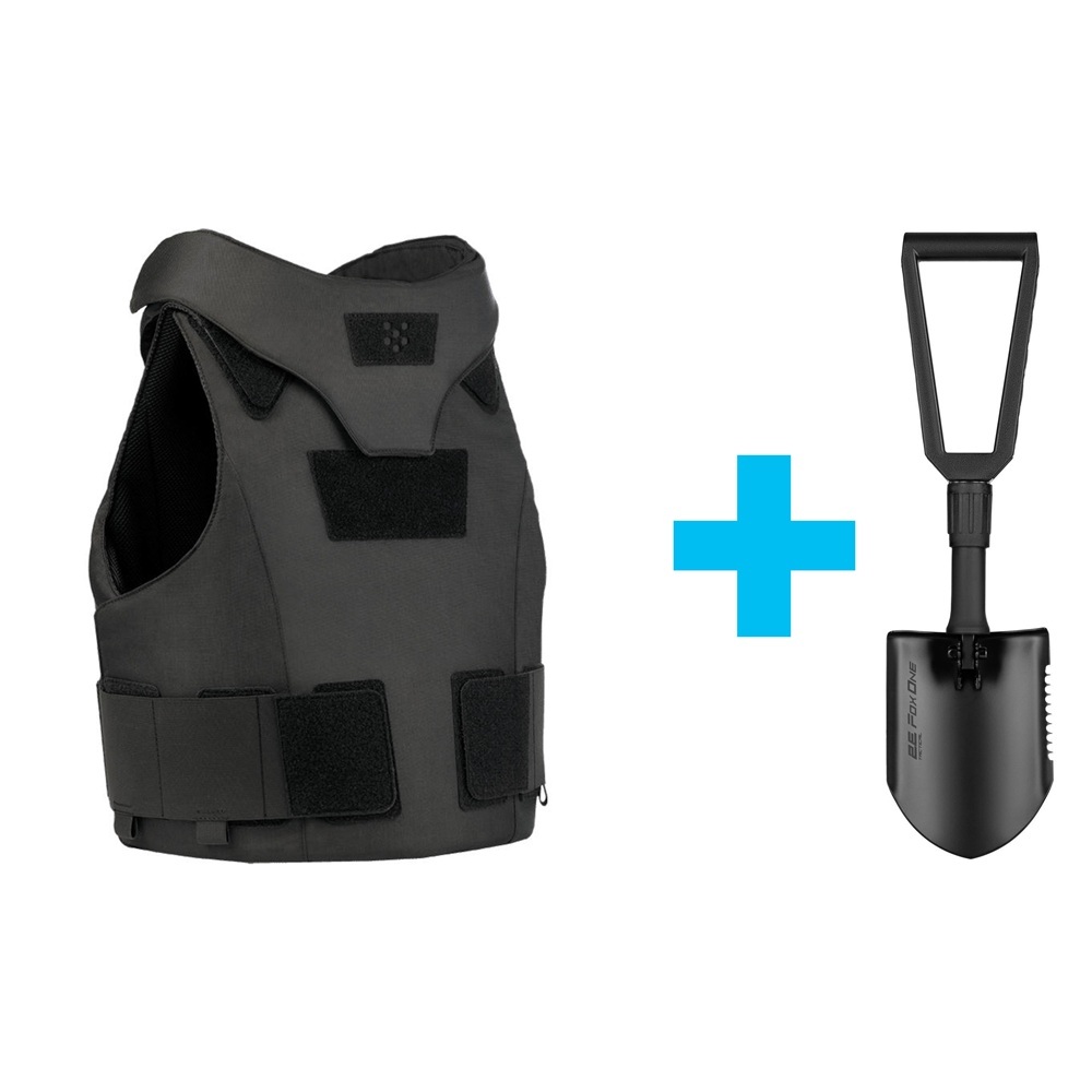 Бронежилет модульний Українська Броня Сівар, клас захисту ДСТУ 2, розмір L, чорний (UCVLBG1)фото1