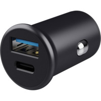 Автомобильное зарядное устройство Trust 38W USB-A/Type-C PD, QC, Black (25197_TRUST)