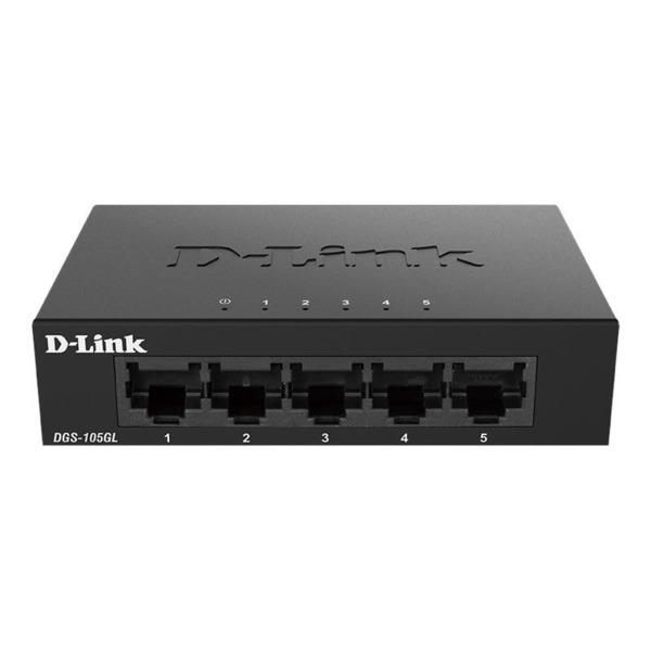 Коммутатор D-Link DGS-105GL 5xGE, Неуправляемый