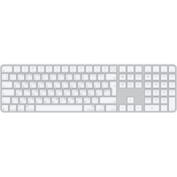 Клавиатура Apple Magic Keyboard with Touch ID and Numeric Keypad for Mac with Apple silicon Ukrainian White (MXK73UA/A)