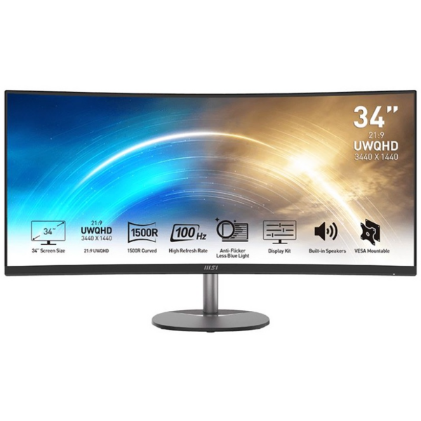 

Монитор 34" MSI PRO MP341CQ Curved (9S6-3PB2CT-002)