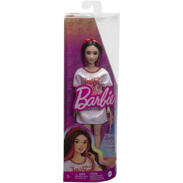 

Кукла Barbie «Модница» в блестящем платье-футболке (HRH12)