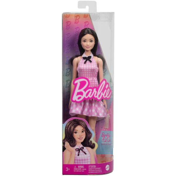 

Кукла Barbie «Модница» в нежном платье в клеточку (HRH21)