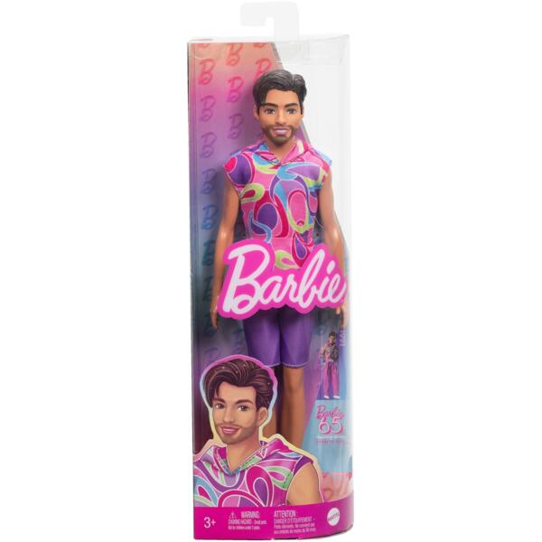

Кукла Кен «Модник» в винтажном худи с коротким рукавом Barbie (HRH26)