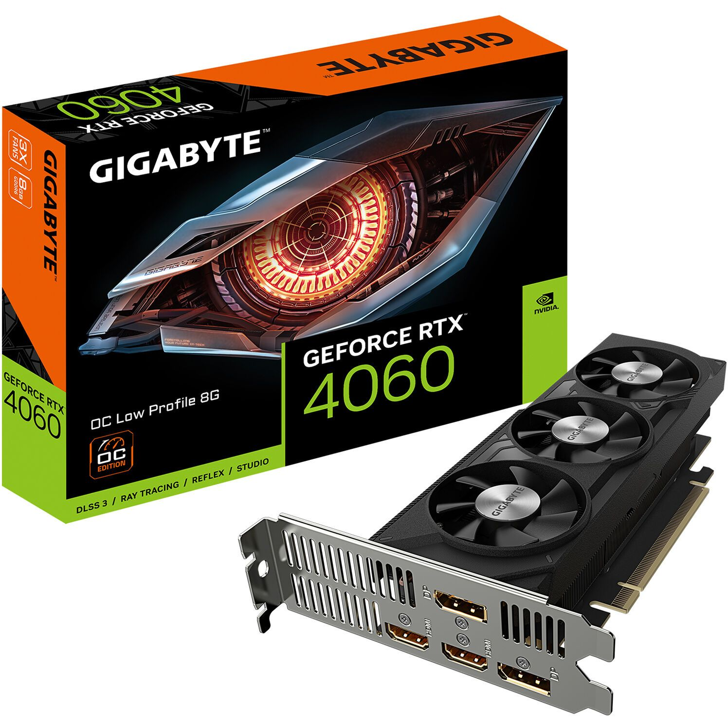 Видеокарта GIGABYTE GeForce RTX 4060 8GB GDDR6 LP фото 