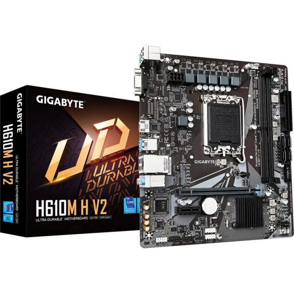 

Материнская плата GIGABYTE H610M H V2 s1700 H610 2xDDR5 HDMI D-Sub mATX