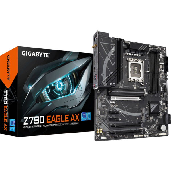 Акція на Материнская плата GIGABYTE Z790 EAGLE AX s1700 Z790 4xDDR5 M.2 HDMI DP Wi-Fi ATX від MOYO