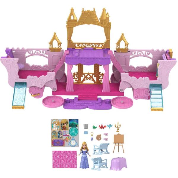 

Карета-замок 2 в 1 с мини-куклой Аврора Disney Princess (HWX17)