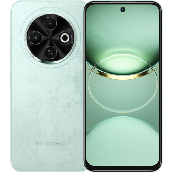 Акція на Смартфон TECNO Spark 30C (KL5n) 4/128 Gb Magic Skeen Green від MOYO