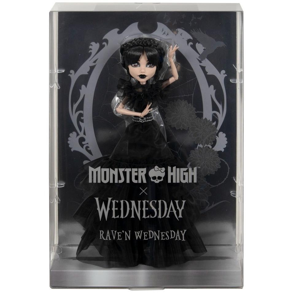 Коллекционная кукла Венздей «Танцы Rave'N», Monster High X Wednesday (HXJ03) фото 1
