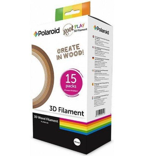 Набор нити 1.75мм WOOD (дерево) для ручки 3D Polaroid ROOT (PL-2501-00) (Повреждена упаковка) фото 1