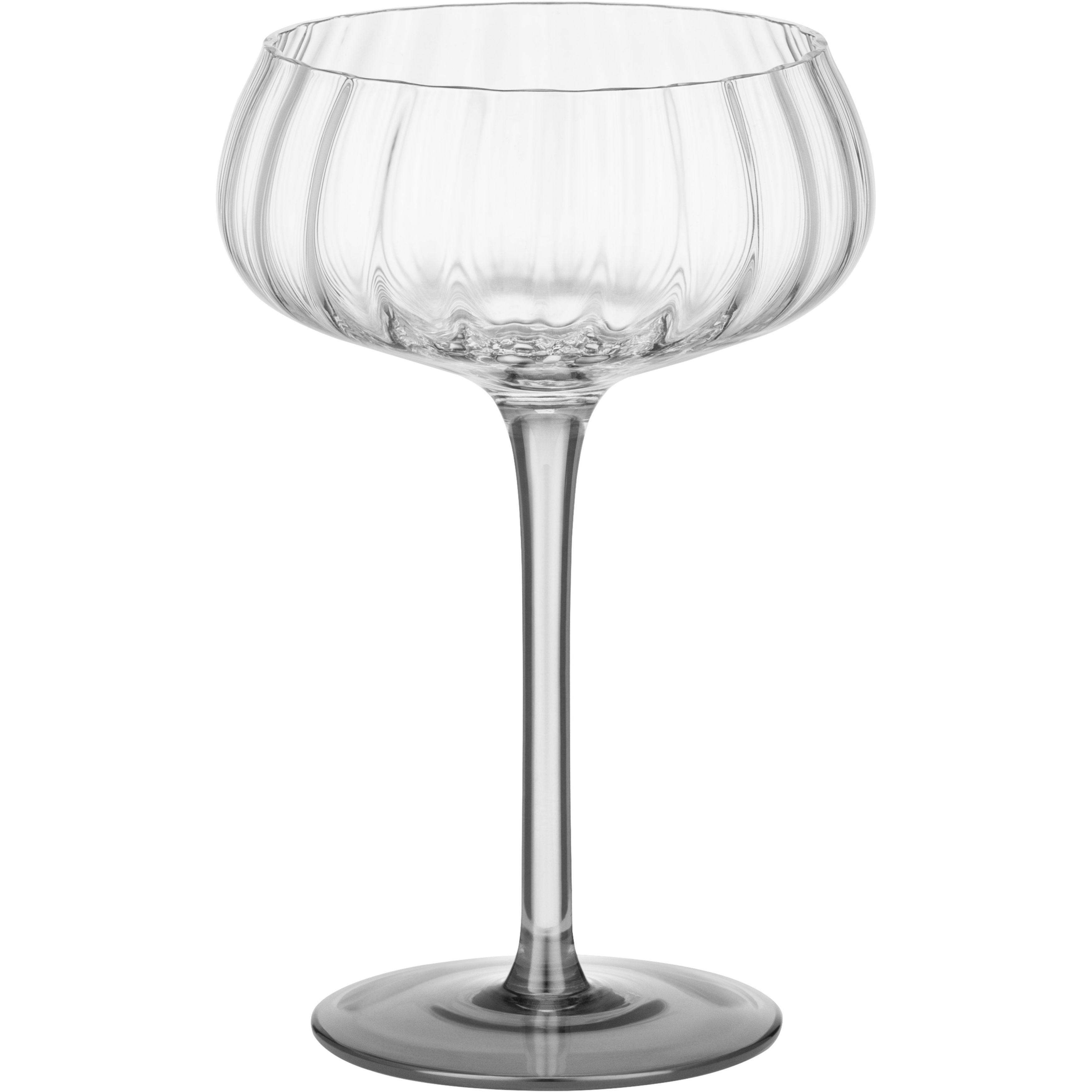 Набір келихів для шампанського ARDESTO Black Mars Orion 200мл, 2шт, скло, прозоро-cірий (AR2620TG)фото2