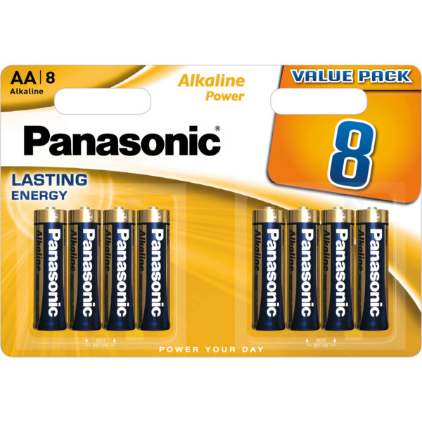 Акція на Батарейка Panasonic Alkaline Power AA BLI 8 (LR6REB/8BW) від MOYO