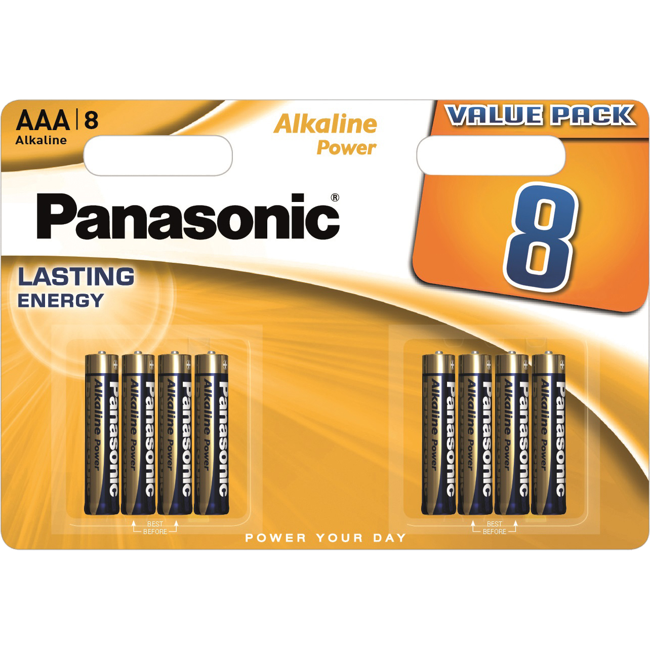 Батарейка Panasonic Alkaline Power AAA BLI 8 (LR03REB/8BW)фото