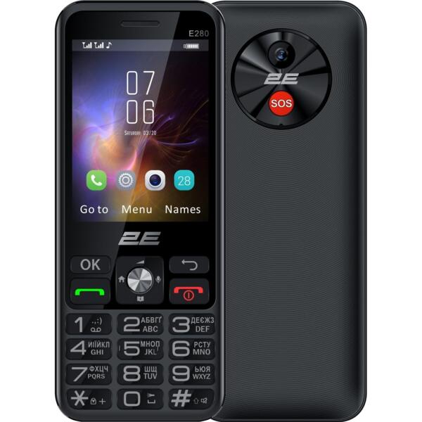 

Мобильный телефон 2E E280 (2025) Black (694743656220)