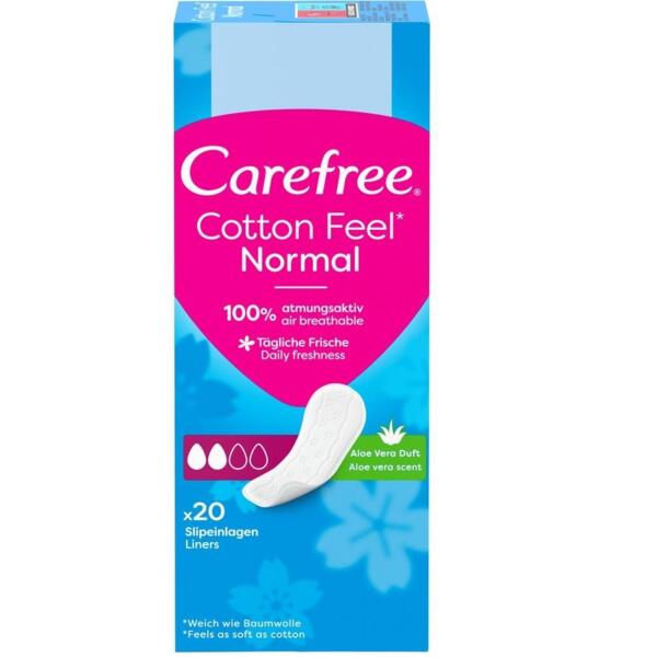 Гигиенические прокладки Carefree Cotton Aloe feel normal 20 шт