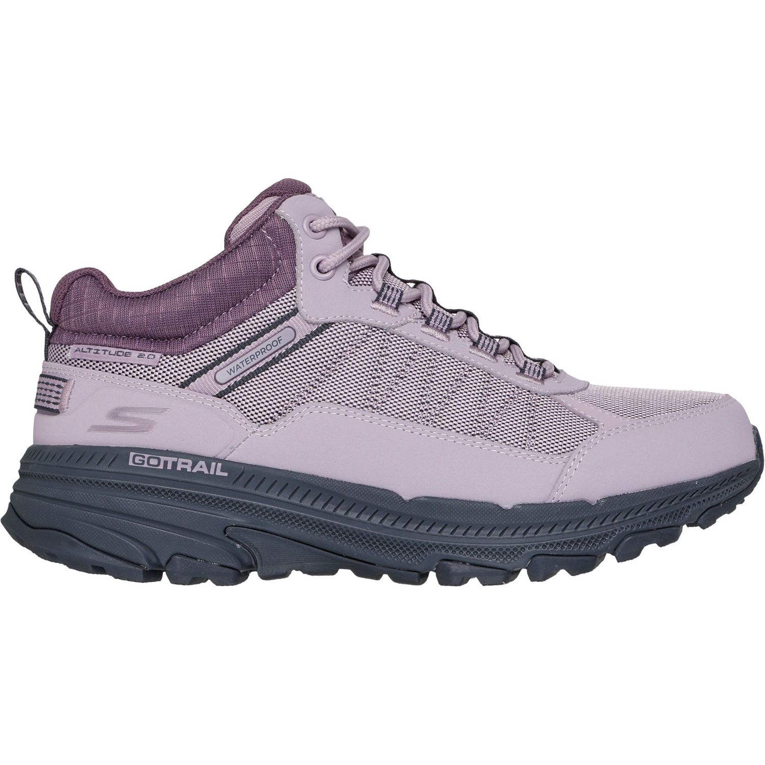 Полуботинки женские Skechers Waterproof: GO Run Trail Altitude 2.0 129531 MVE 36.5 (6.5 US) сиреневые фото 