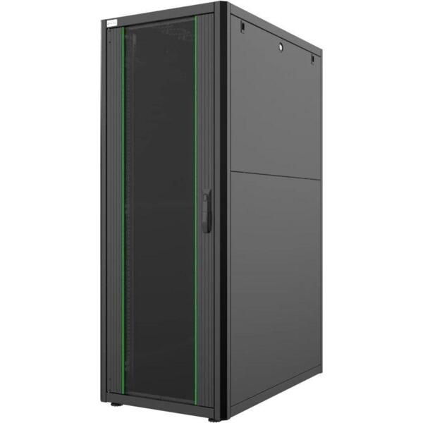 

Шкаф MIRSAN 19", 32U, GTN SERVER, стеклянная дверь, 600x1000 мм, максимально 1000 кг, черный