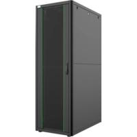 Шкаф MIRSAN 19", 36U, GTN SERVER, стеклянная дверь, 600x1000 мм, максимально 1000 кг, черный