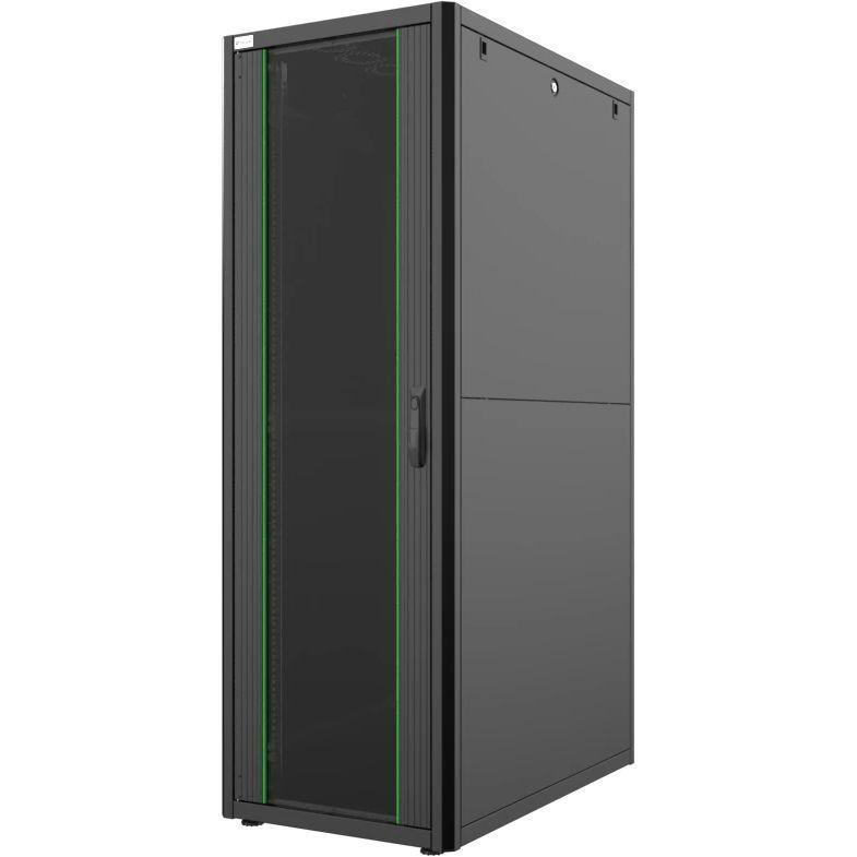 Шафа MIRSAN 19", 36U, GTN SERVER, склянні двері, 600x1000 мм, максимально 1000 кг, чорнафото1