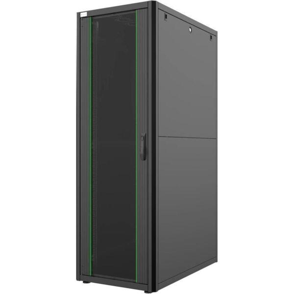 

Шкаф MIRSAN 19", 36U, GTN SERVER, стеклянная дверь, 600x1000 мм, максимально 1000 кг, черный