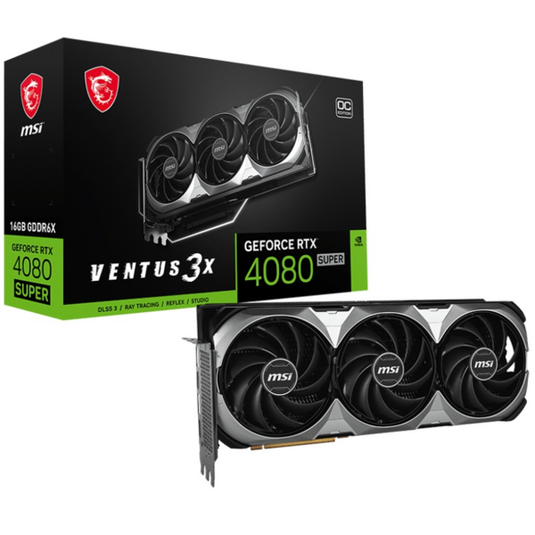 

Видеокарта MSI GeForce RTX 4080 SUPER 16GB GDDR6X VENTUS 3X OC