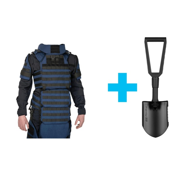 Бронекостюм деминера Ладомир, класс защиты ДСТУ 2, размер M, синий