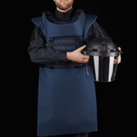 Протиуламковий комплект HDA (Humanitarian Demining Apron), клас захисту ДСТУ 2, розмір L-XL, синій