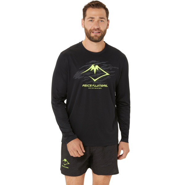 

Лонгслив мужской Asics Fujitrail logo ls top 2011C987-002 XL черный