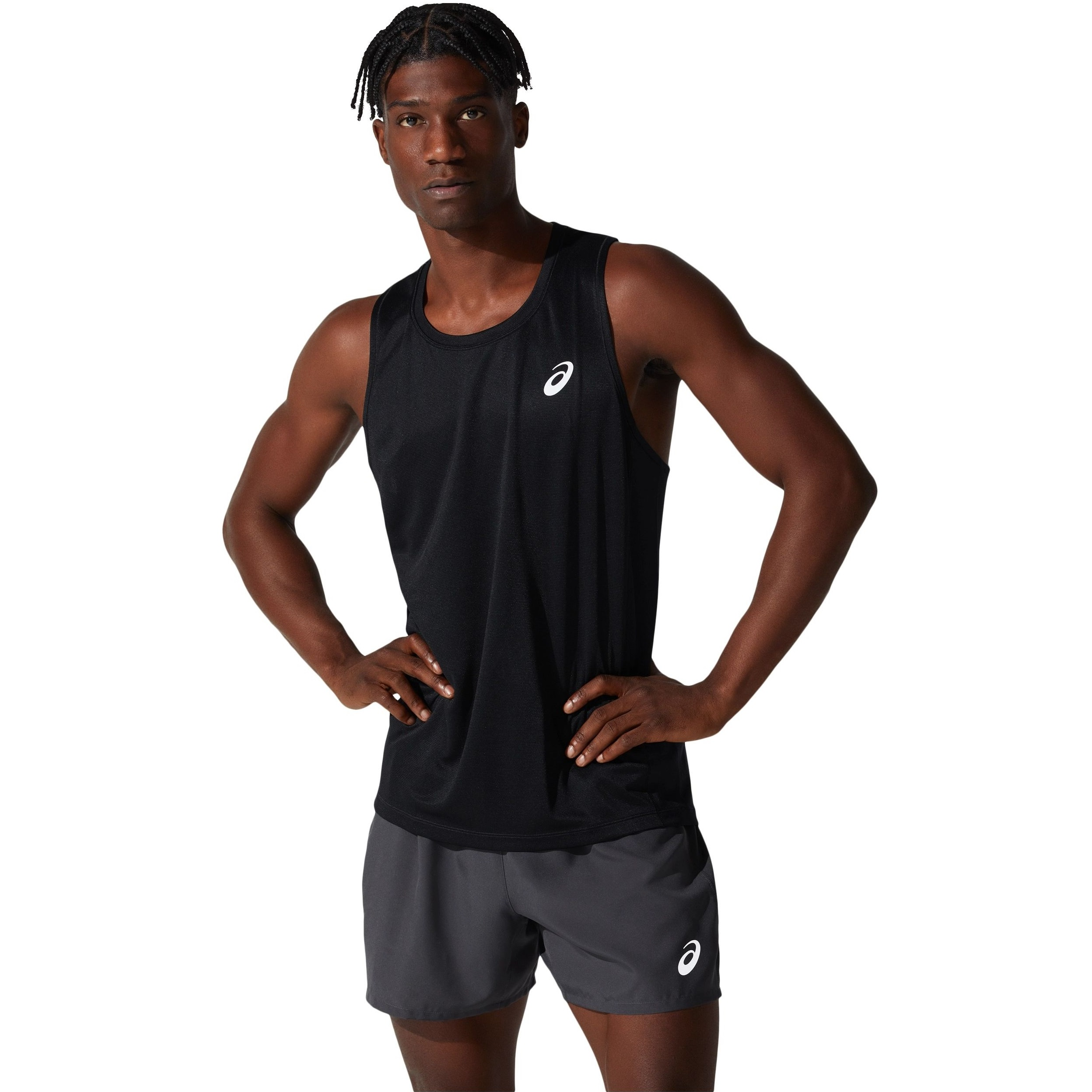 Майка мужская Asics Core singlet 2011C338-002 L черная фото 1