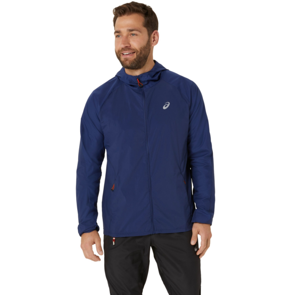 

Куртка мужская Asics Road packable jacket 2011D084-400 L синяя
