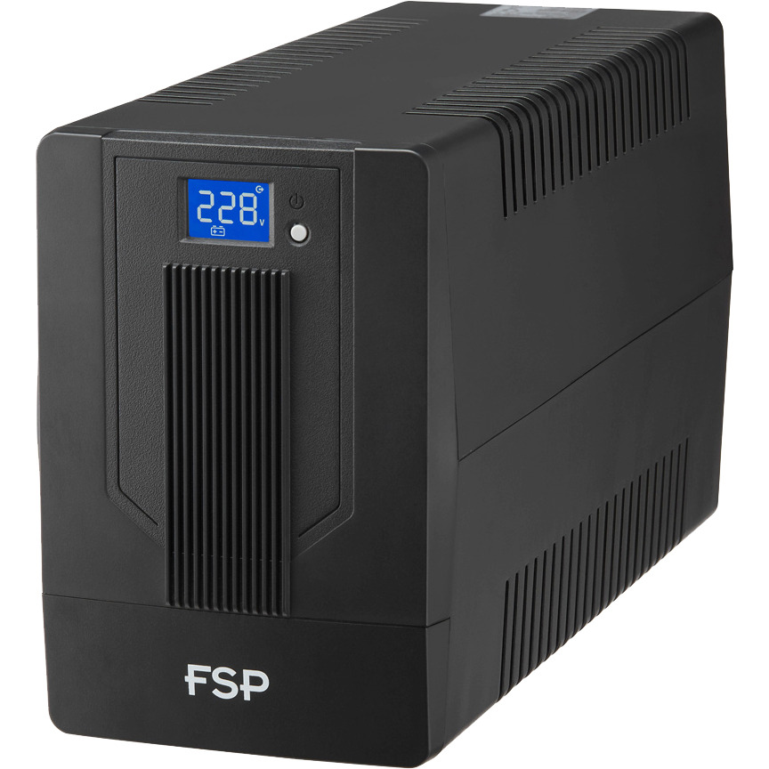 ДБЖ FSP iFP2000, 2000VA/1200W, LCD, RJ45, USB, 2xSchuko + 2xIECфото