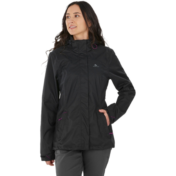 

Дождевик женский для горного туризма Quechua MH100 8493469 XS черная