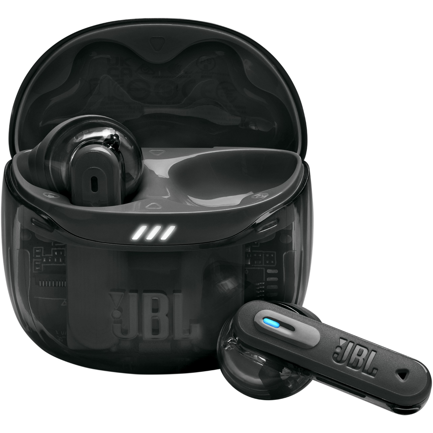 Наушники JBL Tune Flex 2 Ghost Black (JBLTFLEX2GBLK) фото 