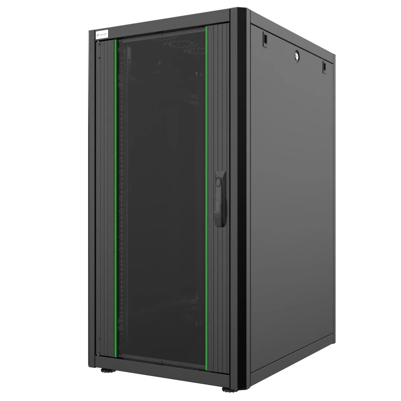 Шкаф MIRSAN 19", 22U, GTN SERVER, склянні двері, 600x800 мм (MR.GTN22U68DE.01) фото 1