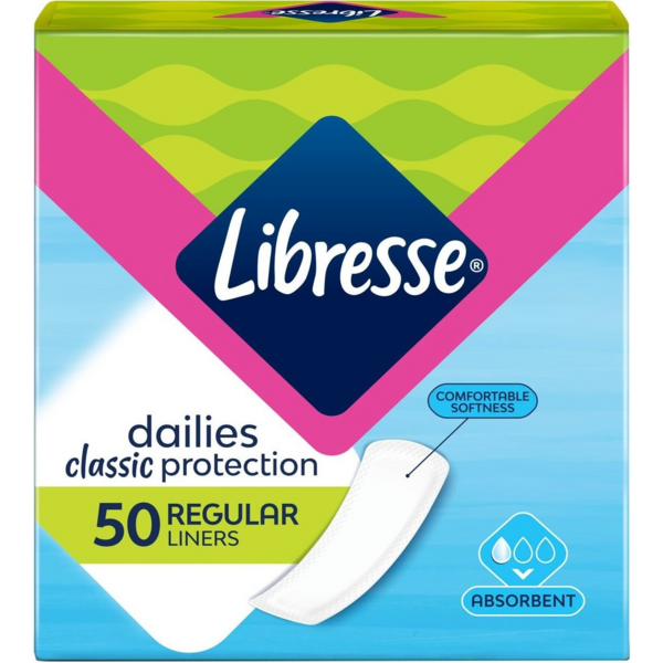 

Ежедневные гигиенические прокладки Libresse Pantyliners Classic 50 шт