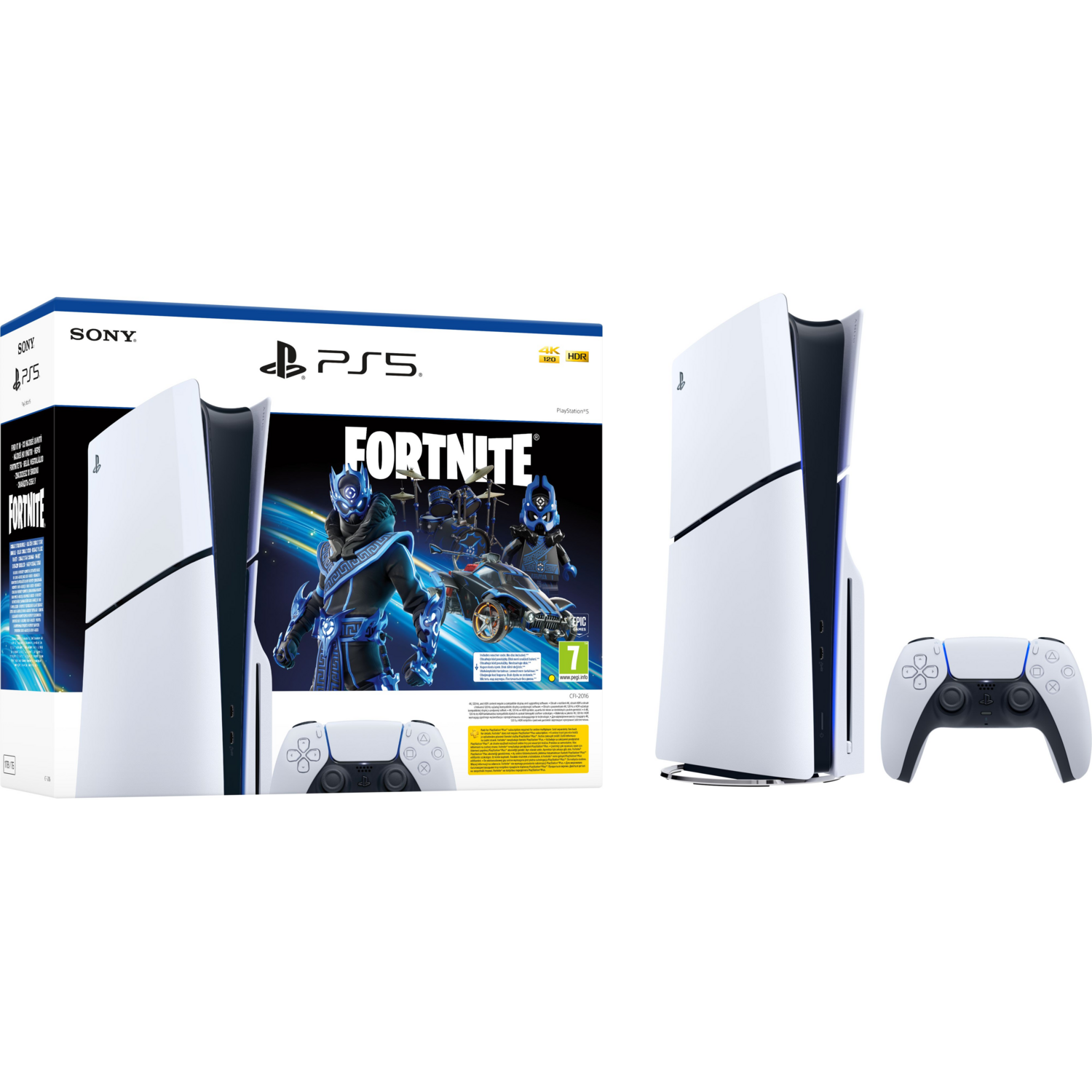 Игровая консоль PlayStation 5 Slim (Fortnite Cobalt Star Bundle) фото 